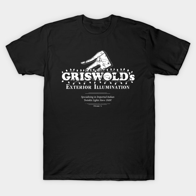 Griswold's Exterior Illumination (white) T-Shirt by SaltyCult